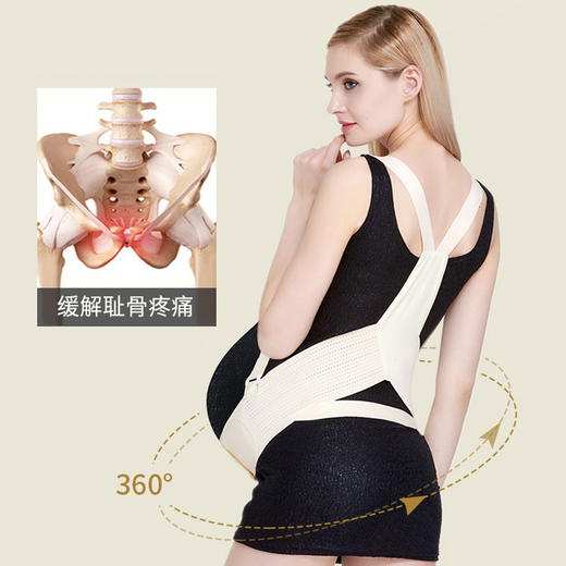 德国 百奈路 孕妇专用孕晚期透气怀孕护腰拖托腹带 商品图2