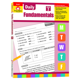 每日练习系列 基础综合练习二年级 英文原版 Daily Fundamentals Grade 2 Teacher Edition 美国加州小学英语教辅 英文版