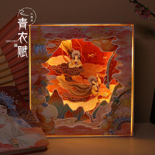 古风全景灯箱手账本礼盒 笔记本套装过节礼物 商品图1