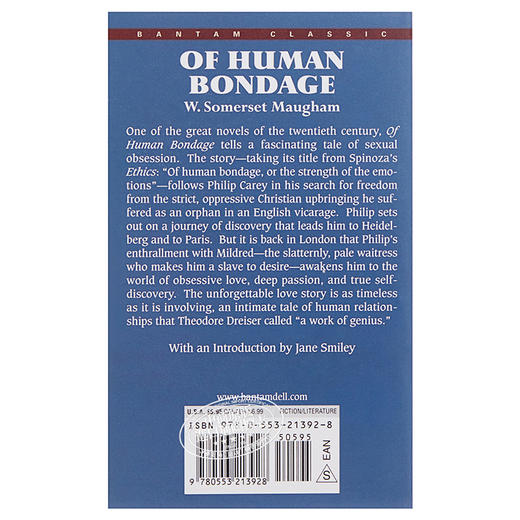 【中商原版】人性的枷锁英文原版小说 人生的枷锁Of Human Bondage英文版 英文原版书 毛姆 商品图1