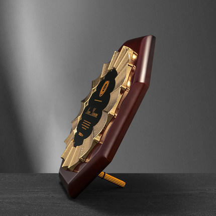 高档大气创意木质奖牌授权牌定制定做奖牌荣誉牌匾授权书铜牌证书 商品图2