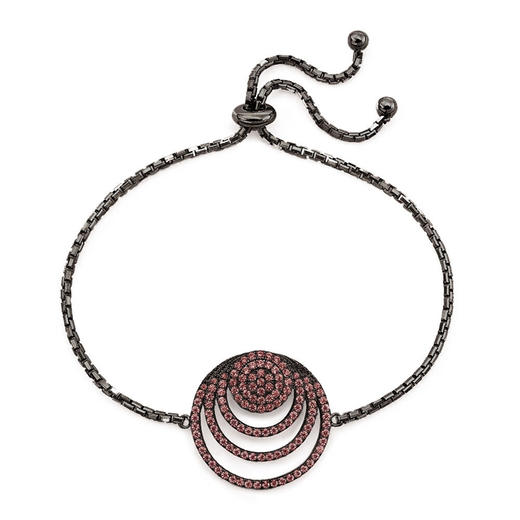 芙丽芙丽/Folli Follie 黑色环形镶钻手链 商品图0