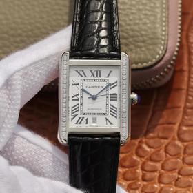 卡di亚坦克WS5200027腕表！尺寸31×41，316L精钢。自动机械机芯，女士腕表，密底，皮表带
