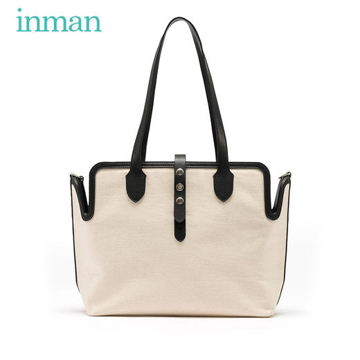 茵曼新款帆布包女斜挎韩版原宿ulzzang大容量手提单肩托特包
