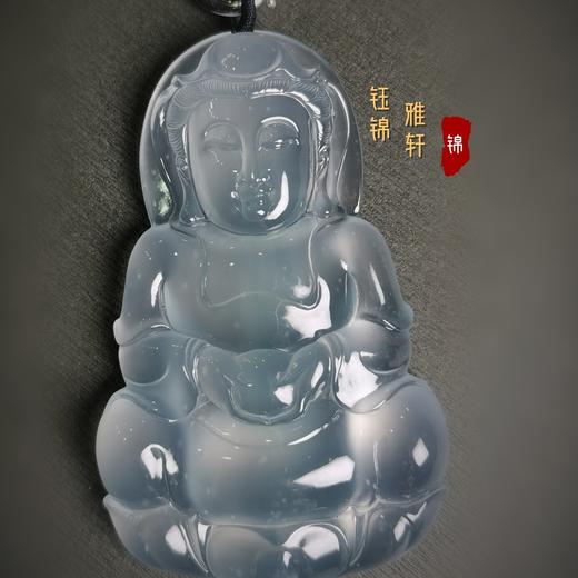 翡翠玻璃种观音挂件 商品图6