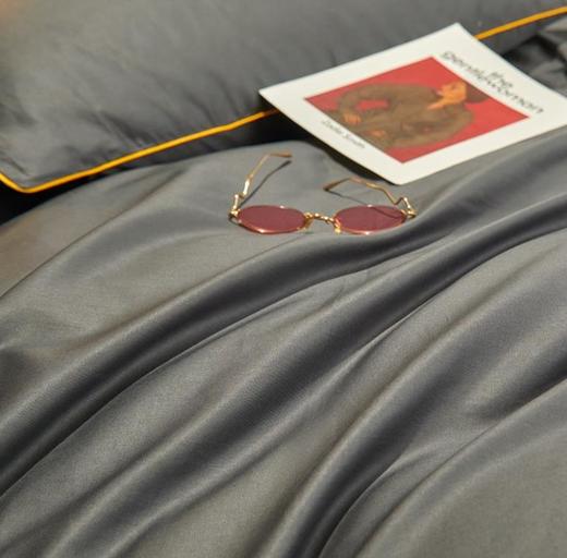 *刺绣纯棉轻奢四件套 全棉纯色床单被套床品套件 北欧简约床上用品 商品图1