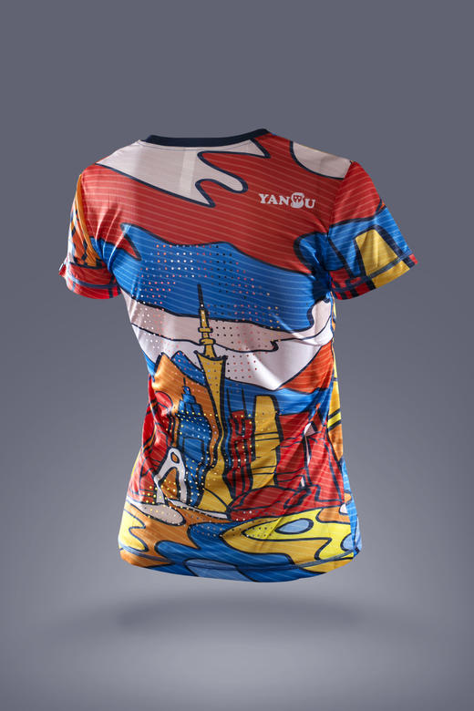 严素跑步TEE,广州好彩，女款,轻量 短袖T恤 速干快干 严素态度 商品图1