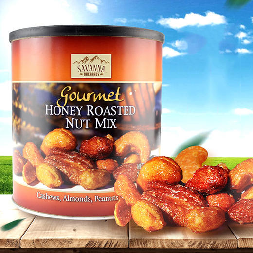 【包邮】美国kirkland savanna混合蜂蜜坚果仁橙色850g 腰果碧根果扁桃仁花生 商品图1