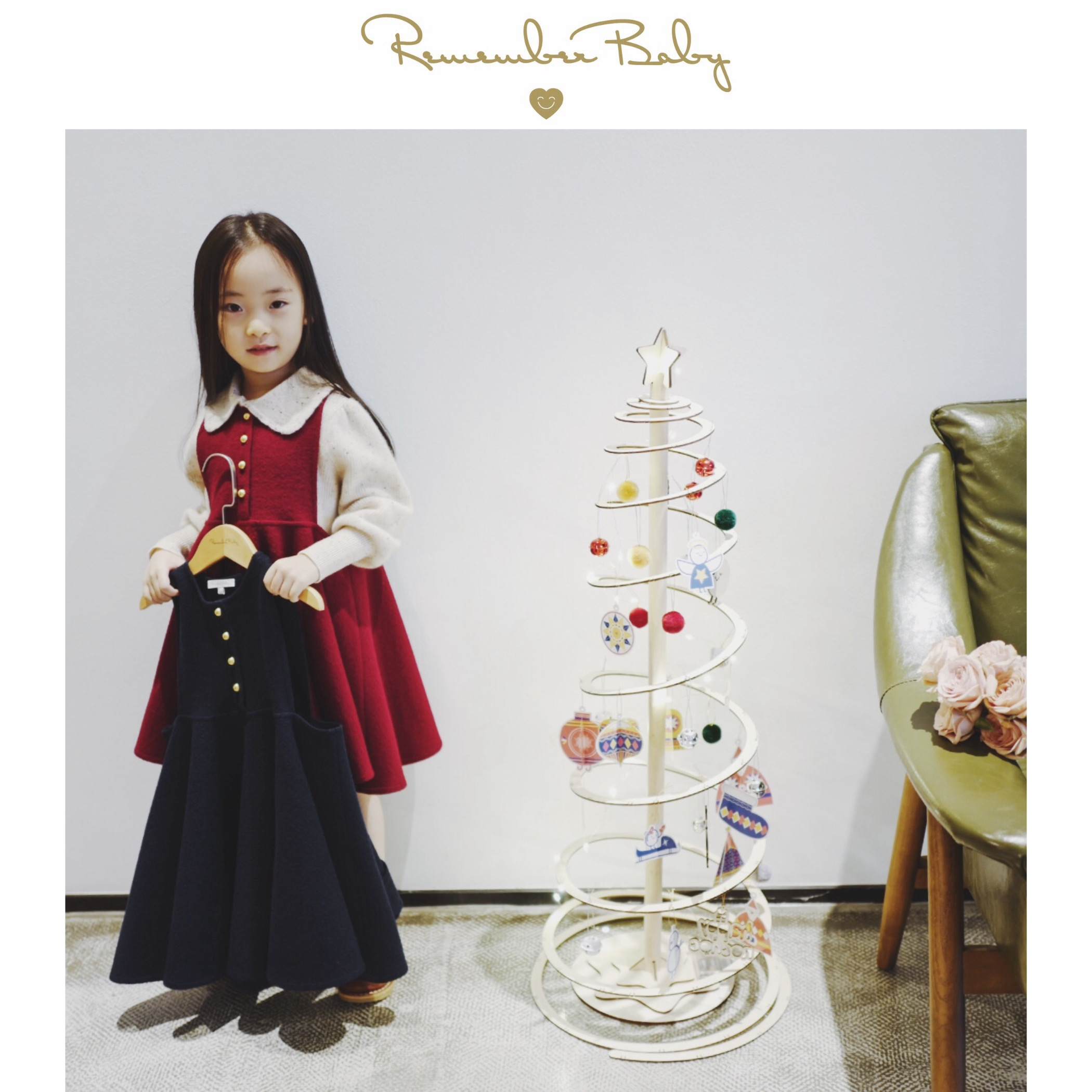 「现货」A PRINCESS FOR CHRISTMAS | 进口羊毛呢 圣诞新年生日背心裙