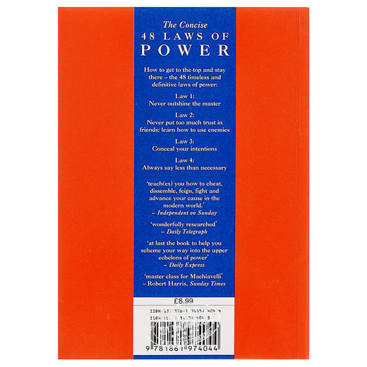 【中商原版】权力48法则 英文原版书 The Concise 48 Laws of Power 进口原版图书 商品图1