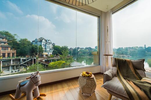 【峨眉山-487号院】6房临湖别墅，聚会轰趴，临湖私家花园、垂钓/钓鱼、暖气、棋牌、影音KTV、厨房……sha 商品图1