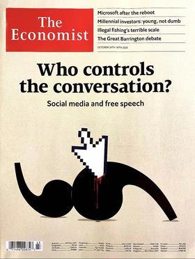 The Economist  2020.10.24-30 Who controls the conversation