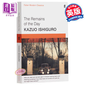 【中商原版】石黑一雄 长日留痕 英文原版 The Remains of the Day 2017诺贝尔文学奖得主 长日将尽