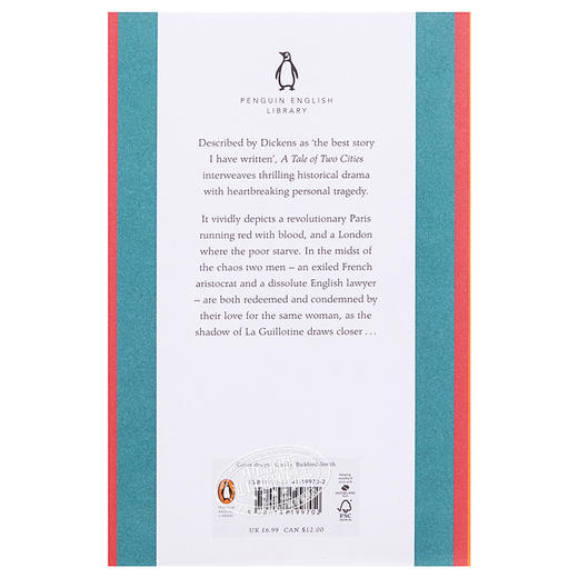 预售 【中商原版】双城记 英文原版 A Tale of Two Cities 狄更斯 世界经典文学名著 Charles Dickens 企鹅经典 商品图1
