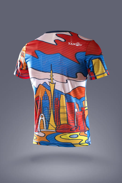 严素跑步TEE,广州好彩，男款,轻量 短袖T恤 速干快干 严素态度 商品图1