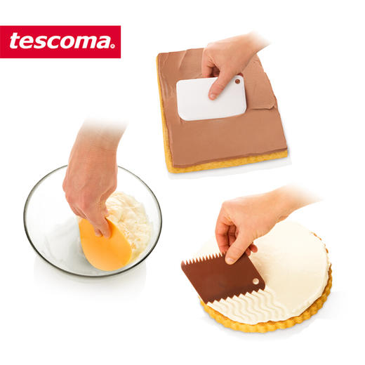 捷克进口/tescoma  DELICIA系列 蛋糕奶油抹刀 锯齿刀三件套 商品图4