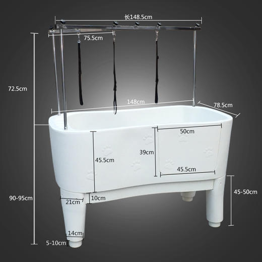 春舟塑料浴缸H-111 宠物洗澡池 商品图4