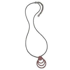 芙丽芙丽/Folli Follie 黑色环形镶钻项链