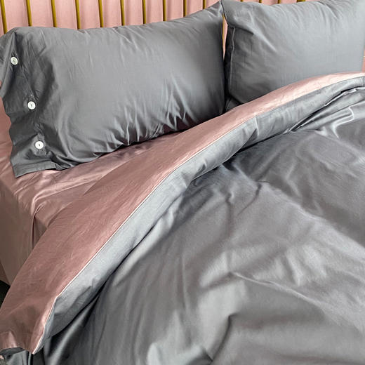 京彩纯棉素色拼色四件套 商品图11