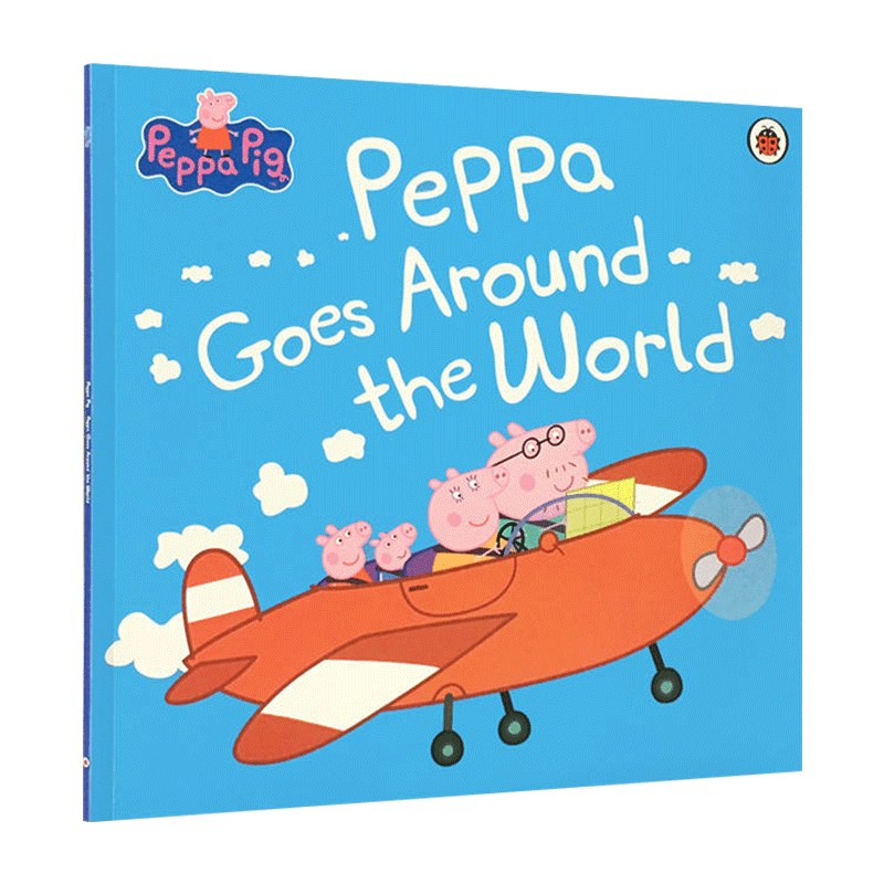 绘本 peppa pig peppa goes around the world 粉红猪小妹 小猪佩奇