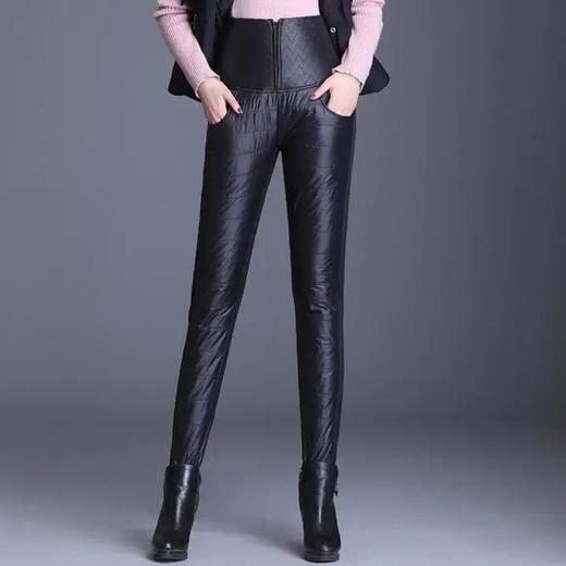 QYFS1914新款时尚气质修身高腰加厚保暖棉裤 商品图1