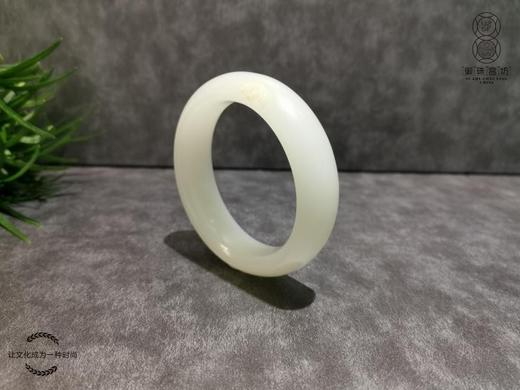 【御珠宫坊·传藏系列】羊脂白玉子料手镯57mm 商品图1
