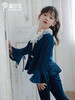 非质量问题不退换哦~pureshare 女童西服套装秋新款洋气潮大童演出西装套装蓝飞燕西装 商品缩略图4