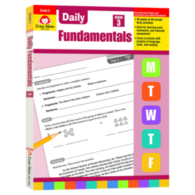 每日练习系列 基础综合练习三年级 完整版 英文原版 Daily Fundamentals Grade 3 Teacher Edition 美国加州小学英语教辅