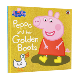 粉红猪小妹 小猪佩奇 英文原版 Peppa Pig Peppa and Her Golden Boots 佩奇和金色靴子 儿童英文绘本 英文版进口图画故事书