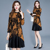 YWE  ZXG-HV38印花时尚中长款气质修身显瘦连衣裙 商品缩略图2