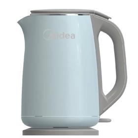 美的（509419）电热水壶HJ1716速热双层304不锈钢防烫自然保温 1.7L升进口温控烧水家用