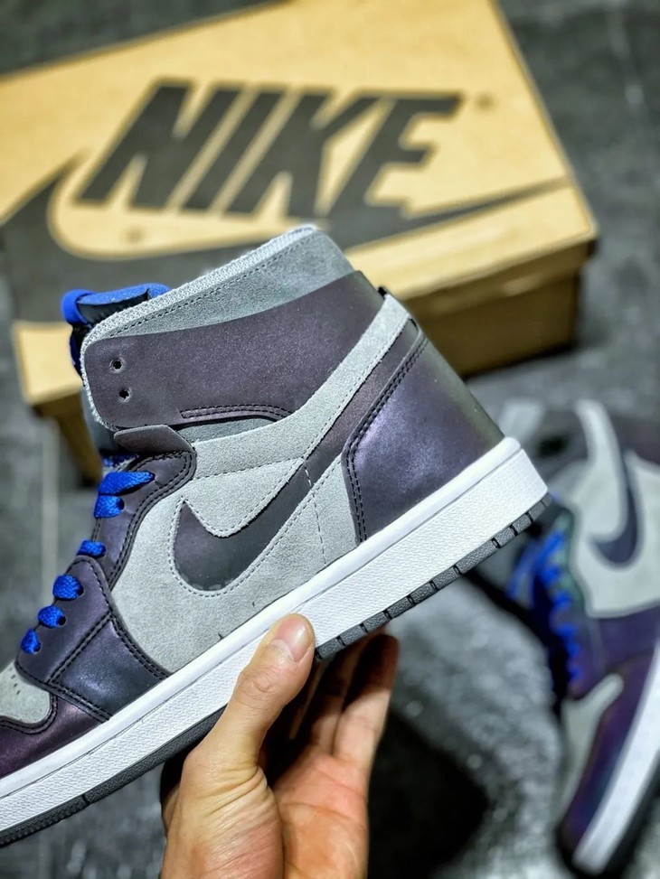 1aj1乔1lpl英雄联盟电竞灰紫男子篮球鞋dd1453001