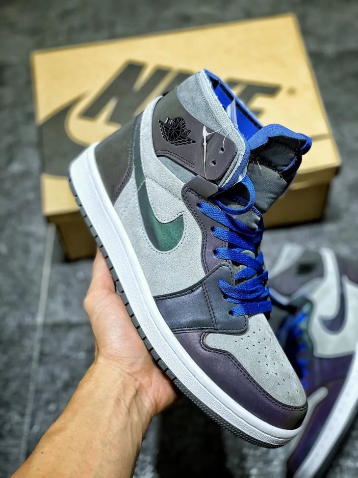 1aj1乔1lpl英雄联盟电竞灰紫男子篮球鞋dd1453001