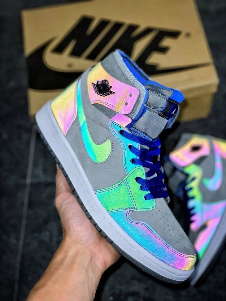 1aj1乔1lpl英雄联盟电竞灰紫男子篮球鞋dd1453001