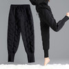 PDD-XDJ201118新款时尚气质休闲宽松高腰大码加绒加厚保暖棉裤TZF 商品缩略图0
