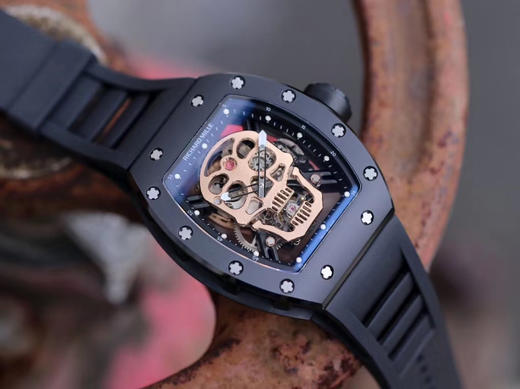 JB理查德·mi勒RM52-01真陀飞轮，男士腕表，橡胶表带，透底，陀飞轮机芯。 商品图7