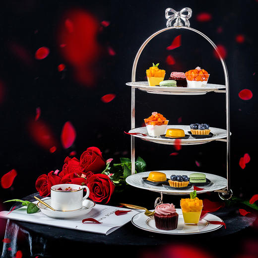 轰趴小套餐：10~20人份，摩登下午茶+杯子蛋糕+冰酪蛋糕+蛋糕卷（茶歇） 商品图1