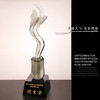 成长奖美丽奖琉璃奖杯定制免费刻字蝴蝶花企业活动颁奖刻字纪念品 商品缩略图0