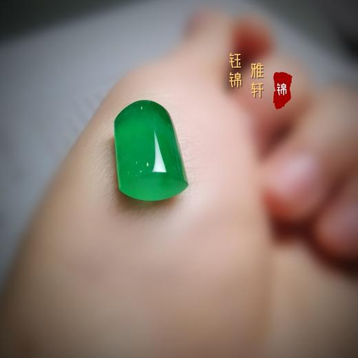 满绿翡翠长方戒面 商品图3