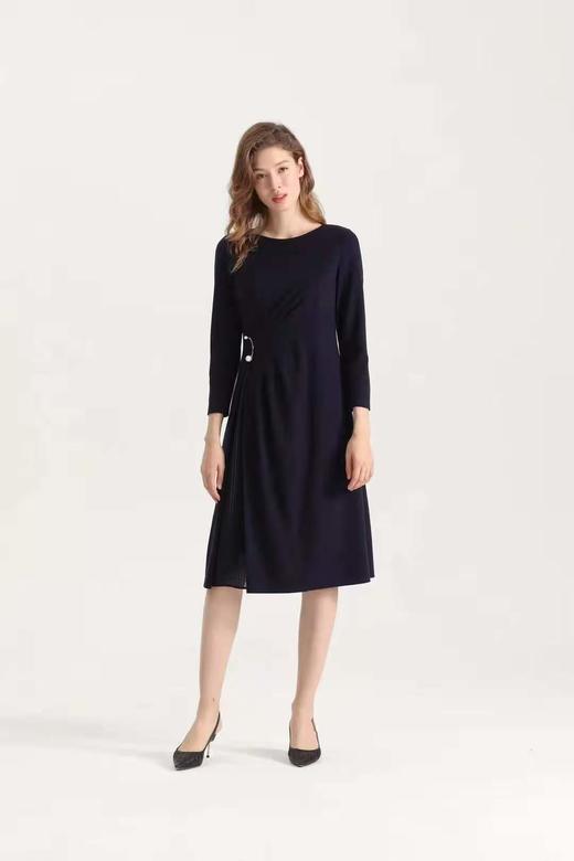 杉杉，2020，澳毛收腰连衣裙 品牌，杉杉 款号，11A420AJ 商品图1