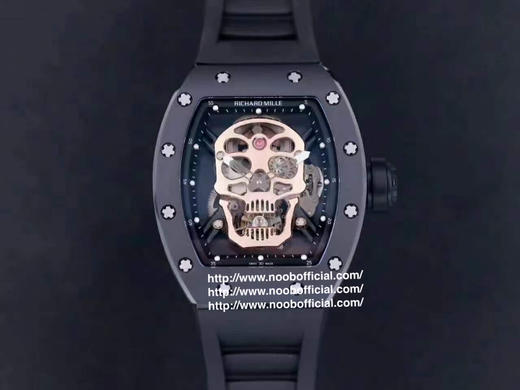 JB理查德·mi勒RM52-01真陀飞轮，男士腕表，橡胶表带，透底，陀飞轮机芯。 商品图10