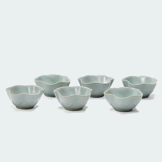 东道汝窑｜6入喜妍个人杯（月白/天青/粉青）颜色随机 商品图4