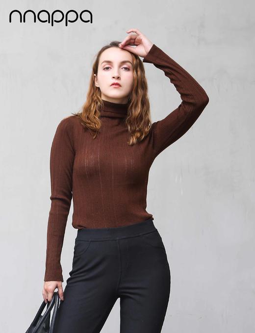 nnappa中领薄RIB上衣7193 商品图0