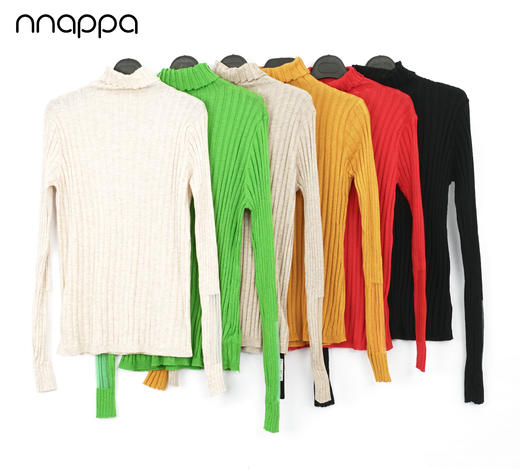 nnappa中领RIB袖透视上衣7194 商品图4