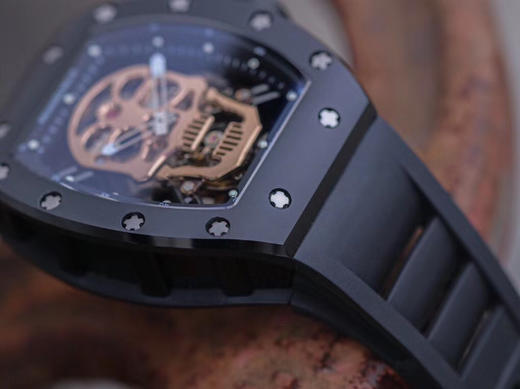 JB理查德·mi勒RM52-01真陀飞轮，男士腕表，橡胶表带，透底，陀飞轮机芯。 商品图2