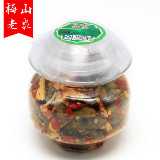 【梅山老农】新化特产农家剁椒酸辣刀豆（刀芭豆）400g/坛 商品图2