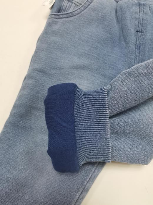 棉果果冬季男童男宝牛仔裤夹棉加厚针织长裤M412200820720 商品图2