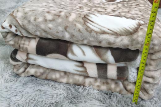 一张顺心顺酒卡+2床夏尔巴羊羔绒毯子加厚双层法兰绒毛毯礼品批发秋冬季床单午睡毯-CG 商品图2