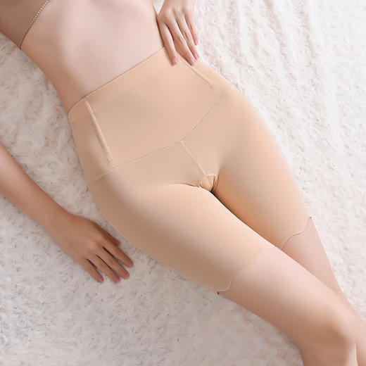 高腰收腹安全裤防走光 美体塑身裤冰丝无痕打底裤女 产后收腹裤薄 商品图1