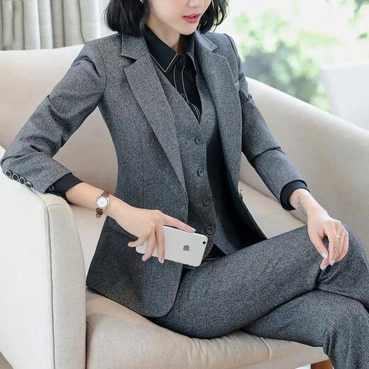 新款OL，职业套装女士西装四件套套装XZ-1105 商品图0